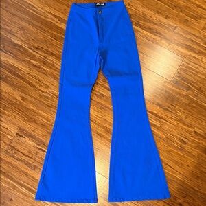 Vibrant Blue Flare Jeans